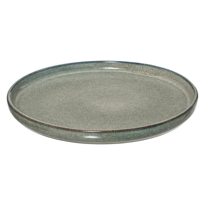 Plato Redondo Para Postre (Verde) De Cerámica