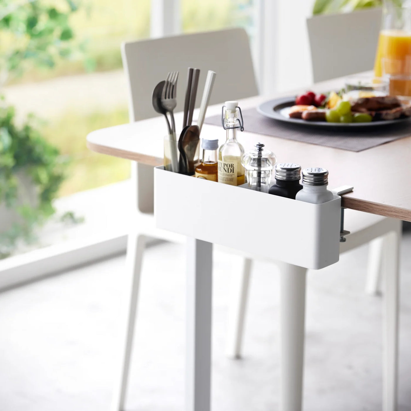 Organizador De Mesa (Blanco) De Metal