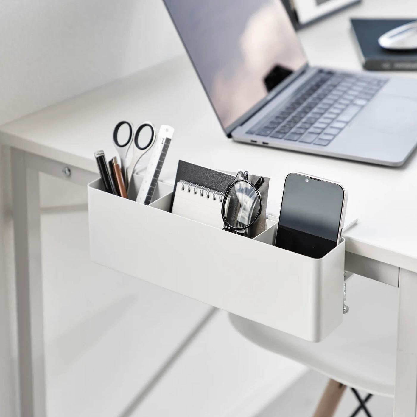Organizador De Mesa (Blanco) De Metal