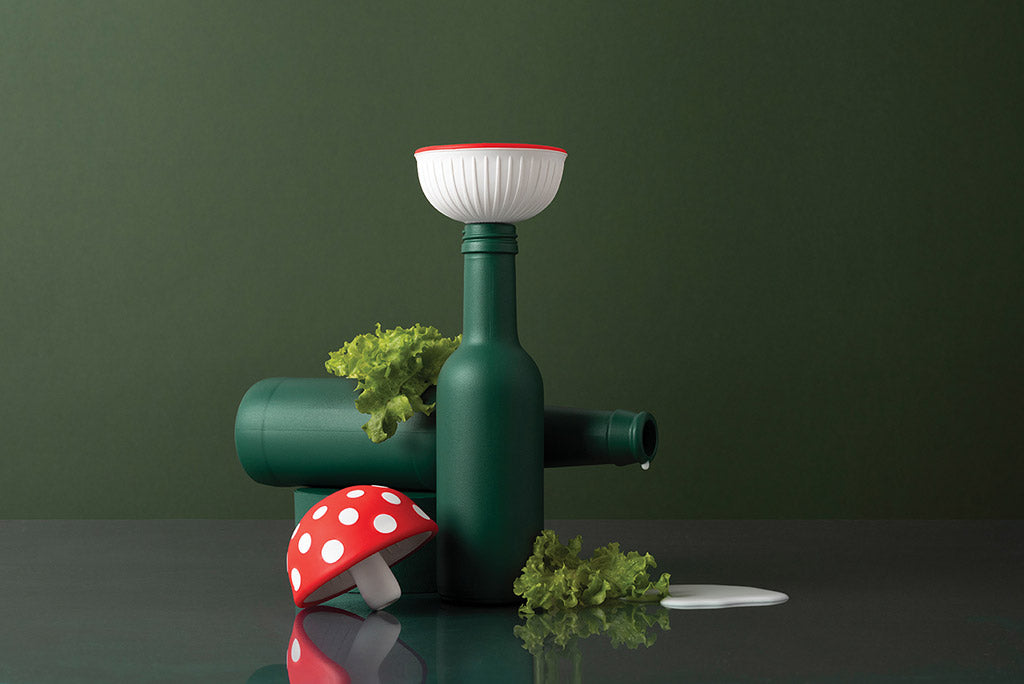 Embudo (Blanco/Rojo) De Silicona