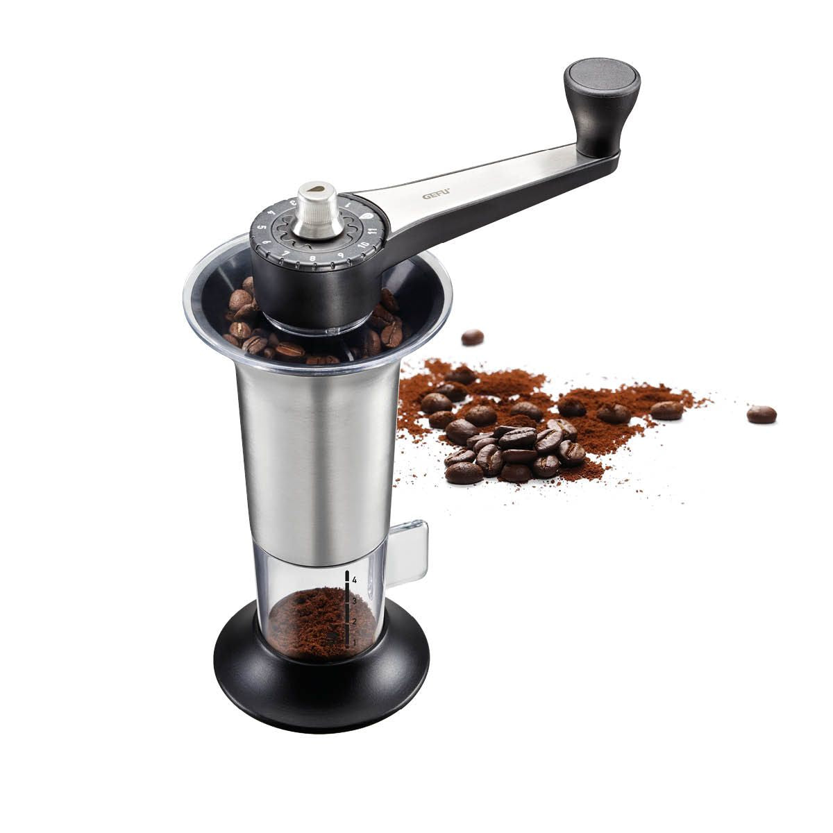 Molinillo Manual De Granos De Café De Acero / Plástico
