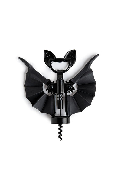 Abridor De Botellas De Vino Con Destapador (Negro) De Metal