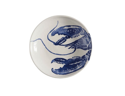 Plato Sopero Redondo (Langosta Azul) De Cerámica