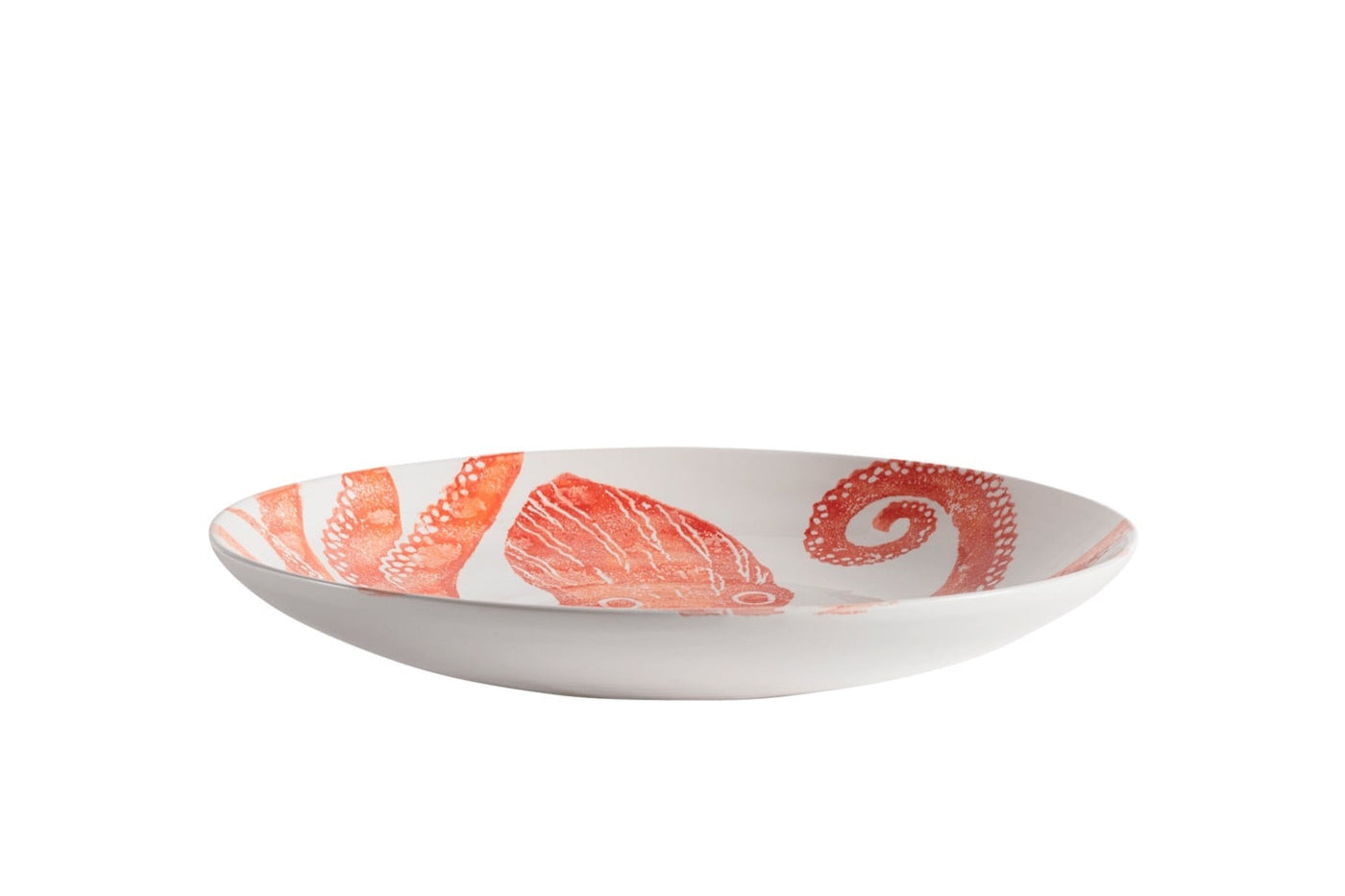 Bowl Redondo (Pulpo Naranja) De Cerámica