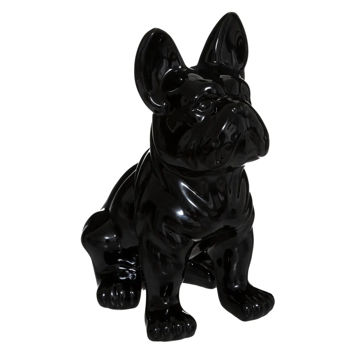 Perro Decorativo (Negro) De Cerámica