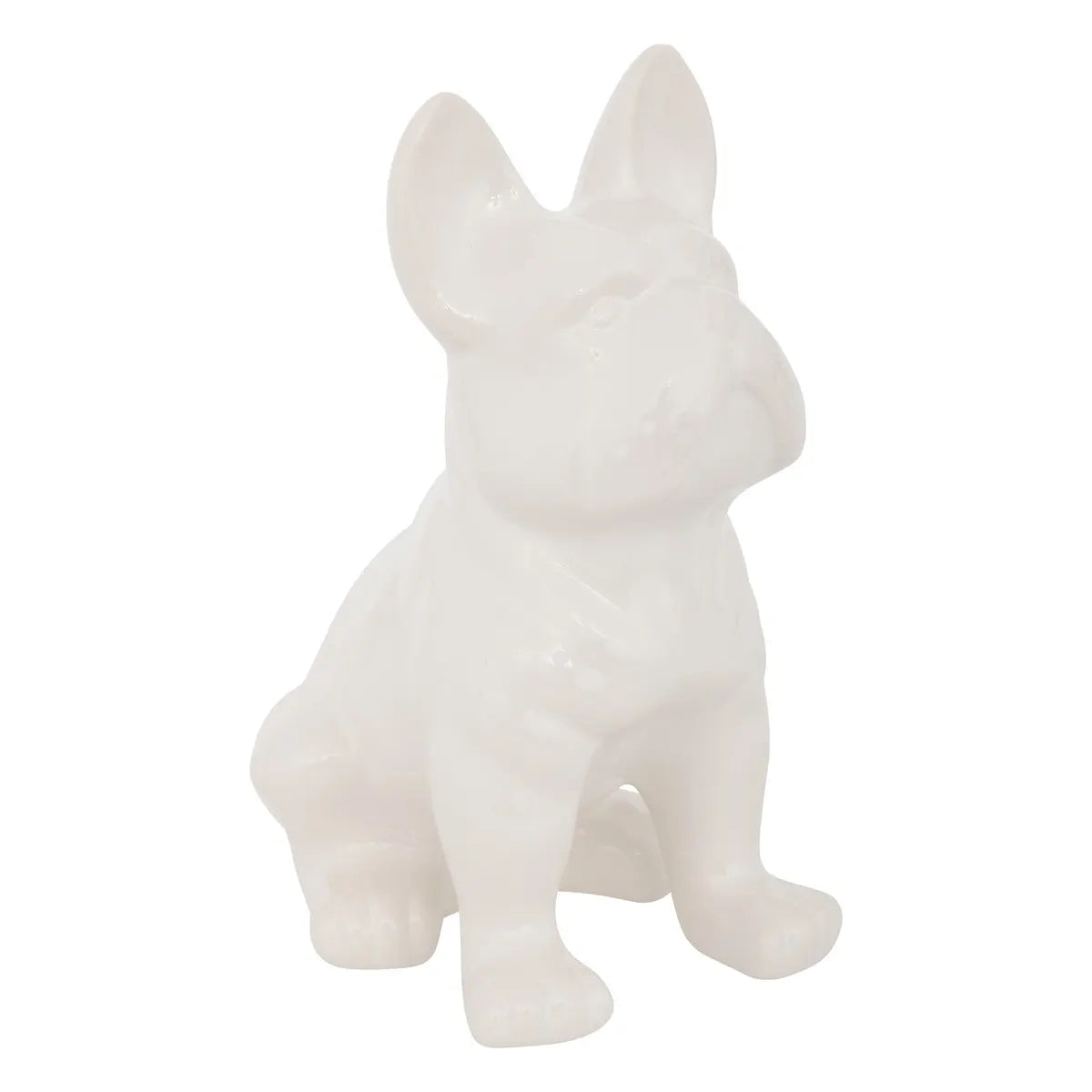 Pieza decorativa Modelo Perro (Blanco) De Cerámica