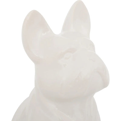 Pieza decorativa Modelo Perro (Blanco) De Cerámica