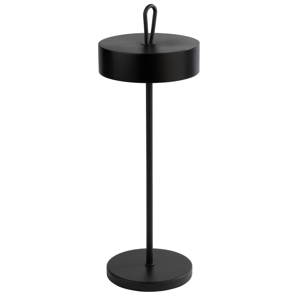 Lámpara De Mesa (Negra) Carga Usb De Metal