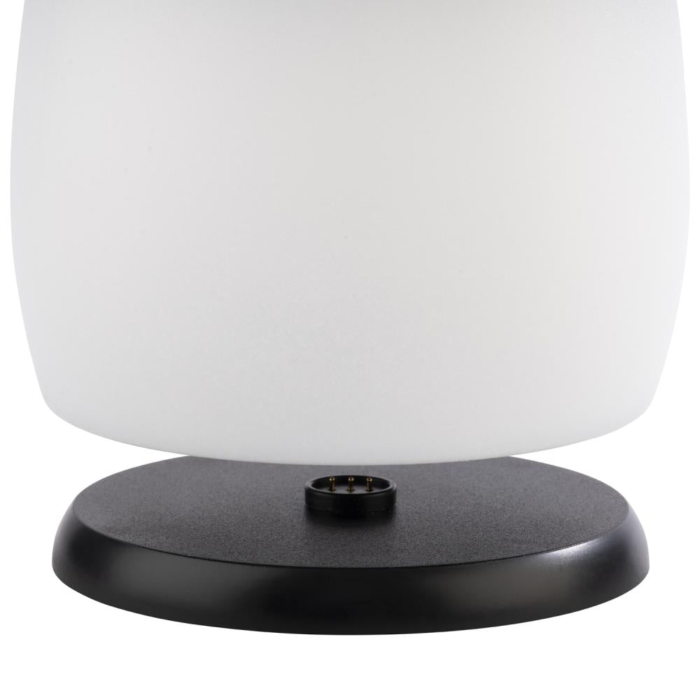 Lámpara De Mesa Decorativa Usb (Blanca) De Pvc / Plástico
