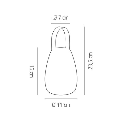 Lámpara De Mesa Decorativa Usb (Blanca) De Pvc / Plástico