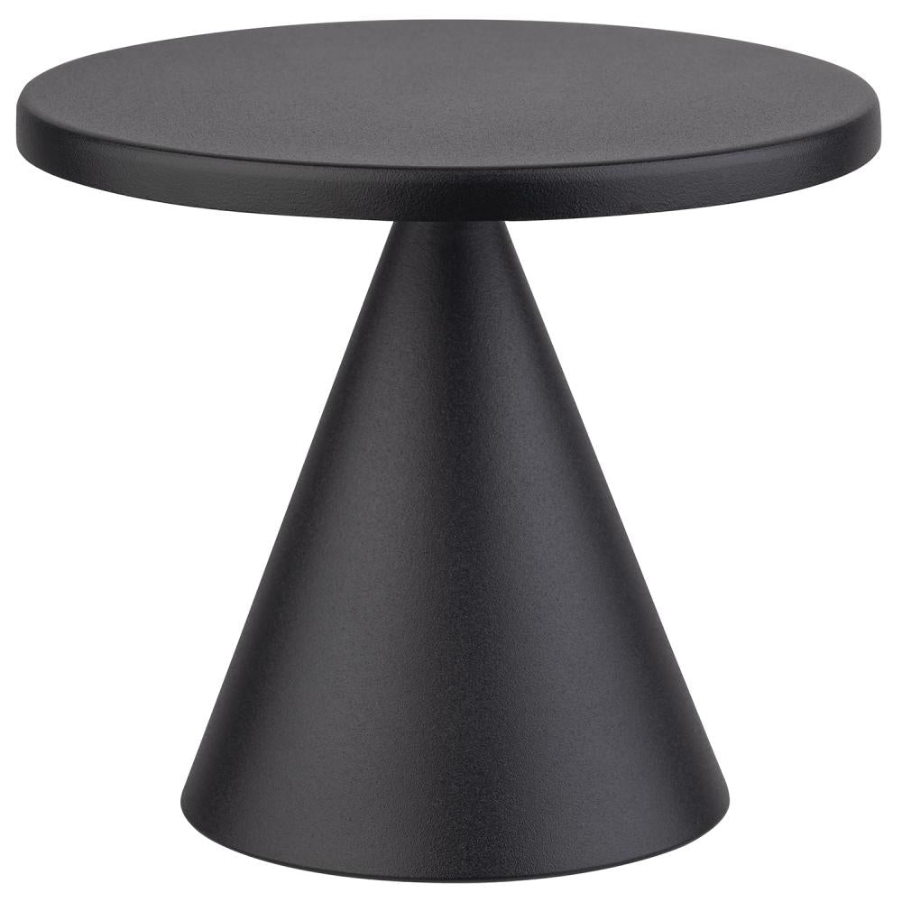 Lámpara De Mesa Decorativa Pequeña Con Usb Color (Negro) De Metal
