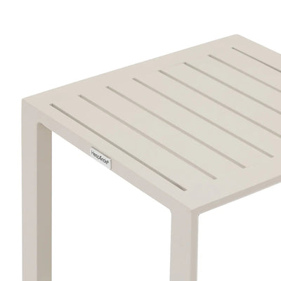 Mesa Auxiliar (Beige) Estructura De Aluminio