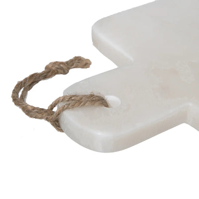 Tabla De Servir (Marrón/Blanco) De Mármol
