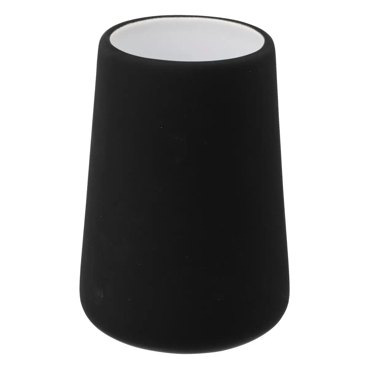 Vaso Portacepillos Negro De Cerámica