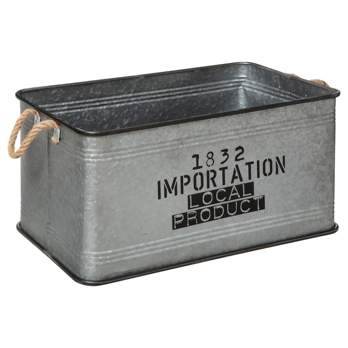 Set De 3 Latas Organizadoras (Gris) De Metal