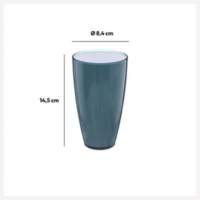 Vaso (Azul) 500 Ml De Acrílico