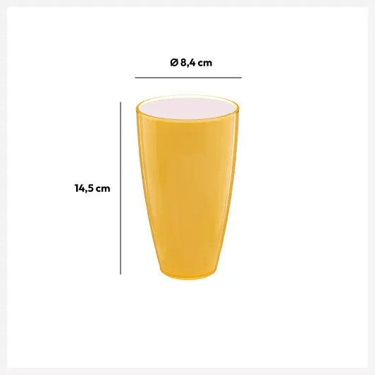 Vaso (Amarillo) 500 Ml De Acrílico