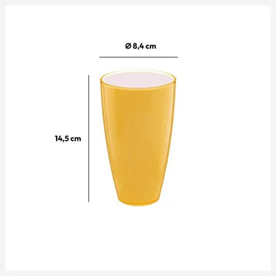 Vaso (Amarillo) 500 Ml De Acrílico