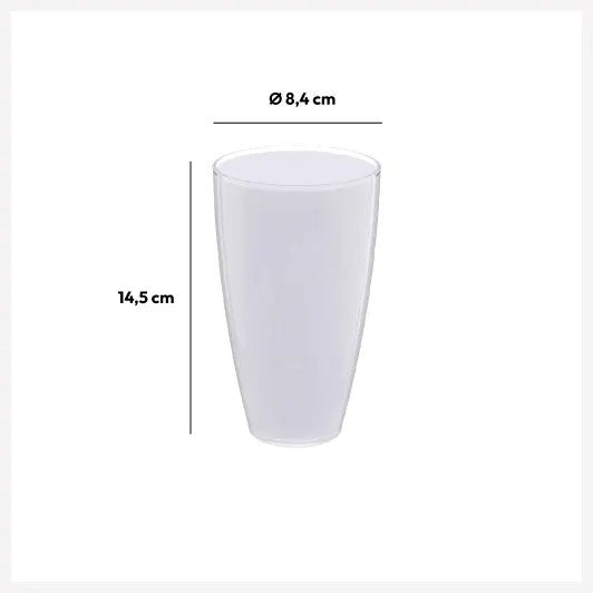 Vaso (Blanco) 500 Ml De Acrílico