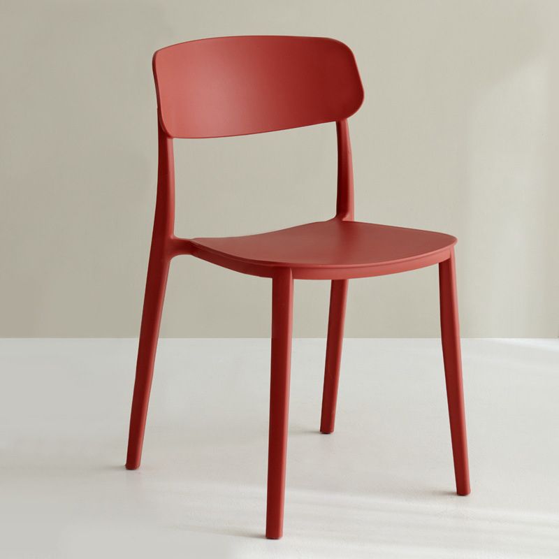 Silla De Comedor (Rojo) De Pvc