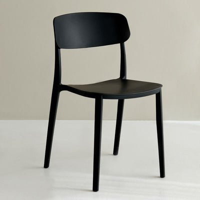 Silla De Comedor (Negro) De Pvc