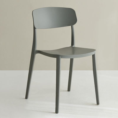 Silla De Comedor (Gris) De Pvc