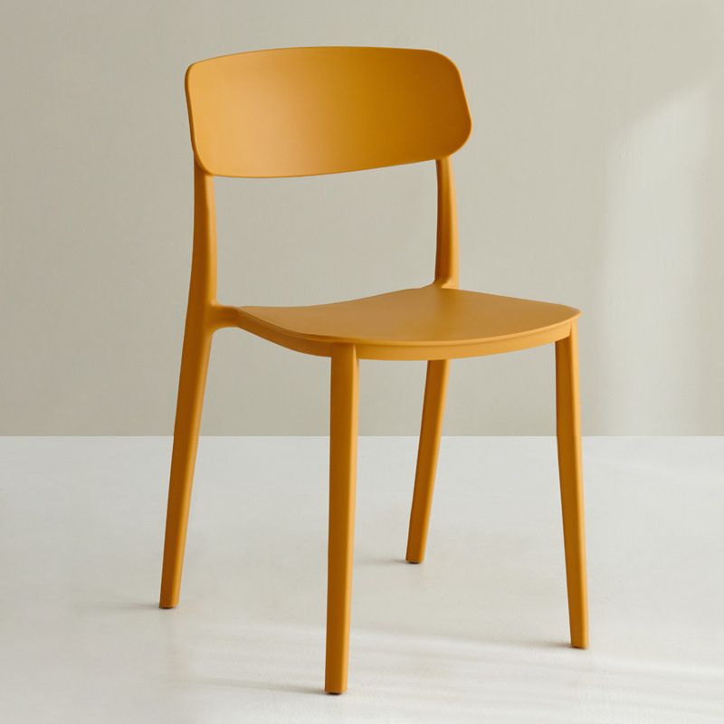 Silla De Comedor (Ocre) De Pvc