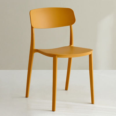 Silla De Comedor (Ocre) De Pvc