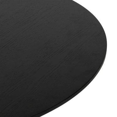 Mesa De Comedor Tablero Enchape (Negro) Estructura De Metal