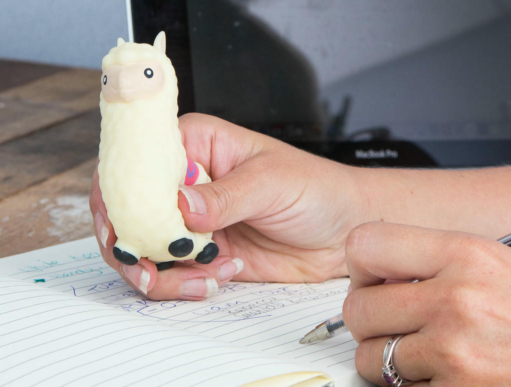 Juguete Antiestrés (Llama) De Plástico
