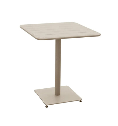 Mesa Cuadrada Para Jardín (Beige) De Acero