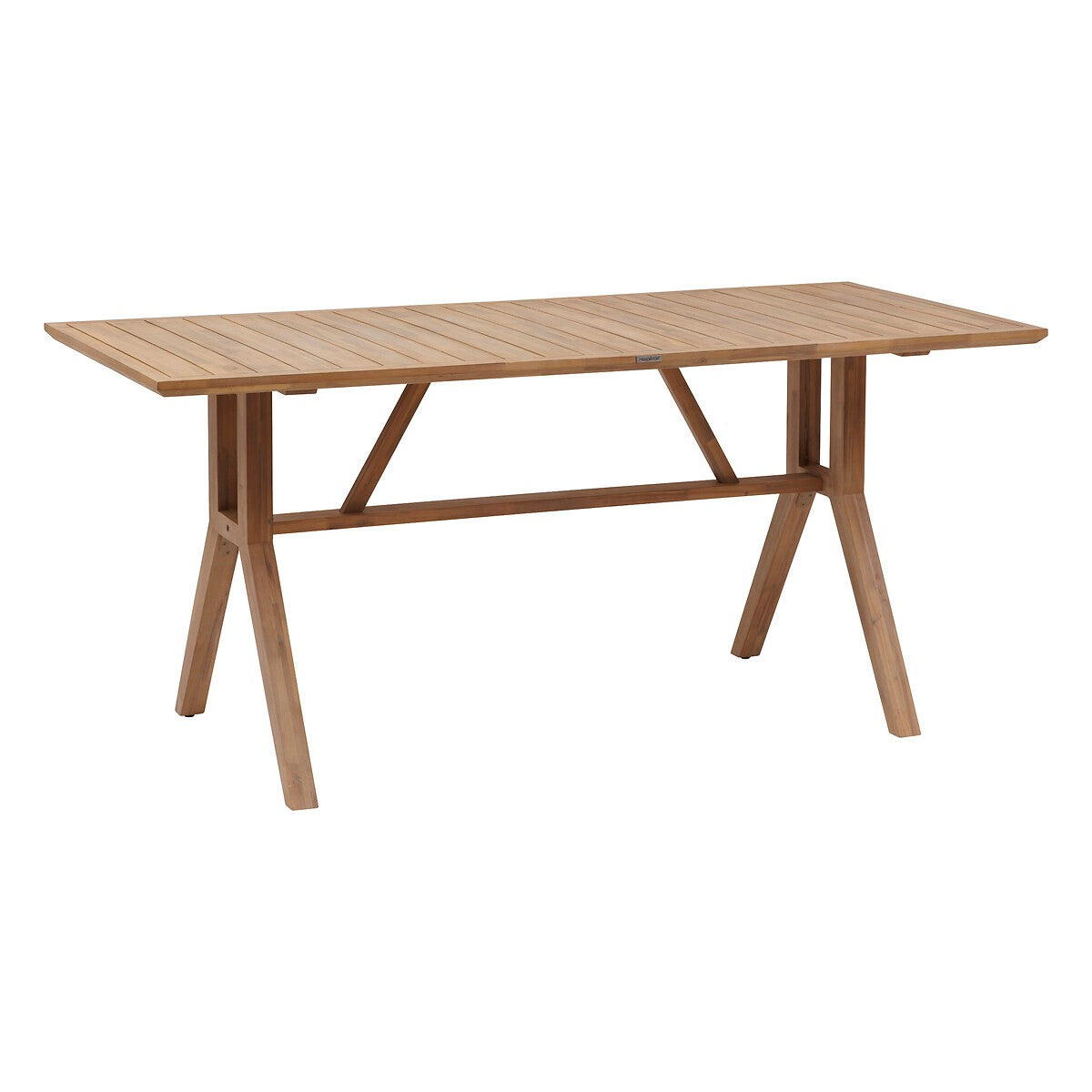 Mesa De Comedor Rectangular Alta Color (Natural) Estructura De Madera