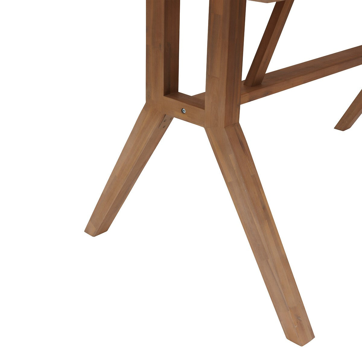 Mesa De Comedor Rectangular Alta Color (Natural) Estructura De Madera