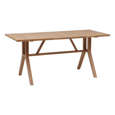 Mesa De Comedor Rectangular Alta Color (Natural) Estructura De Madera