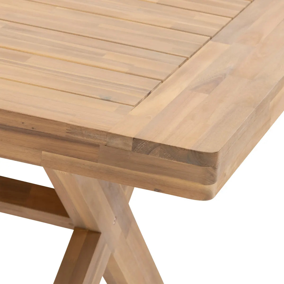 Mesa De Terraza (Acacia) Rectangular De Madera