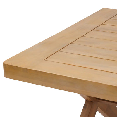 Mesa De Terraza (Acacia) Rectangular De Madera