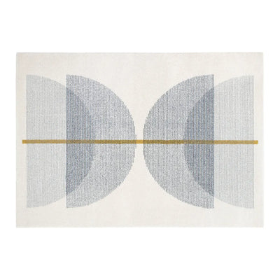 Alfombra Decorativa Figura Geométrica De Poliéster