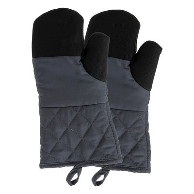 Set De 2 Guantes Para Cocina (Gris) De Algodón