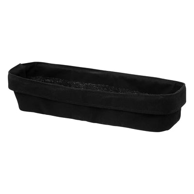 Cesta / Panera Rectangular Con Funda (Negro) De Metal