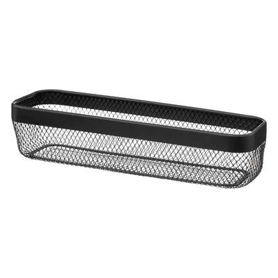 Cesta / Panera Rectangular Con Funda (Negro) De Metal