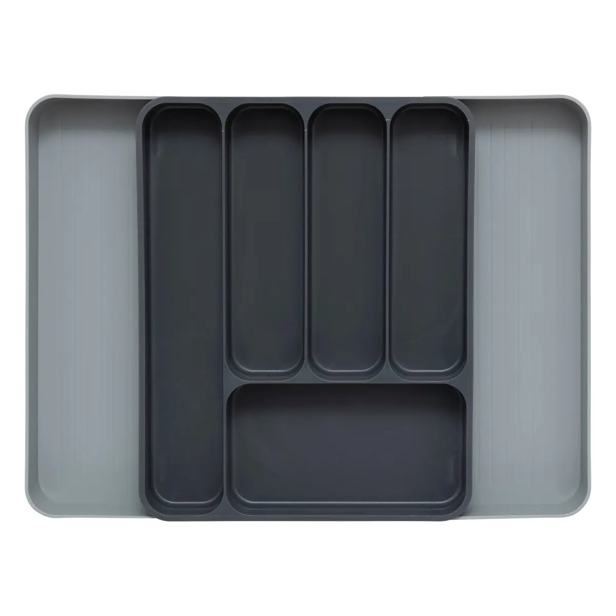 Organizador De Utensilios Extensible (Gris) De Plástico