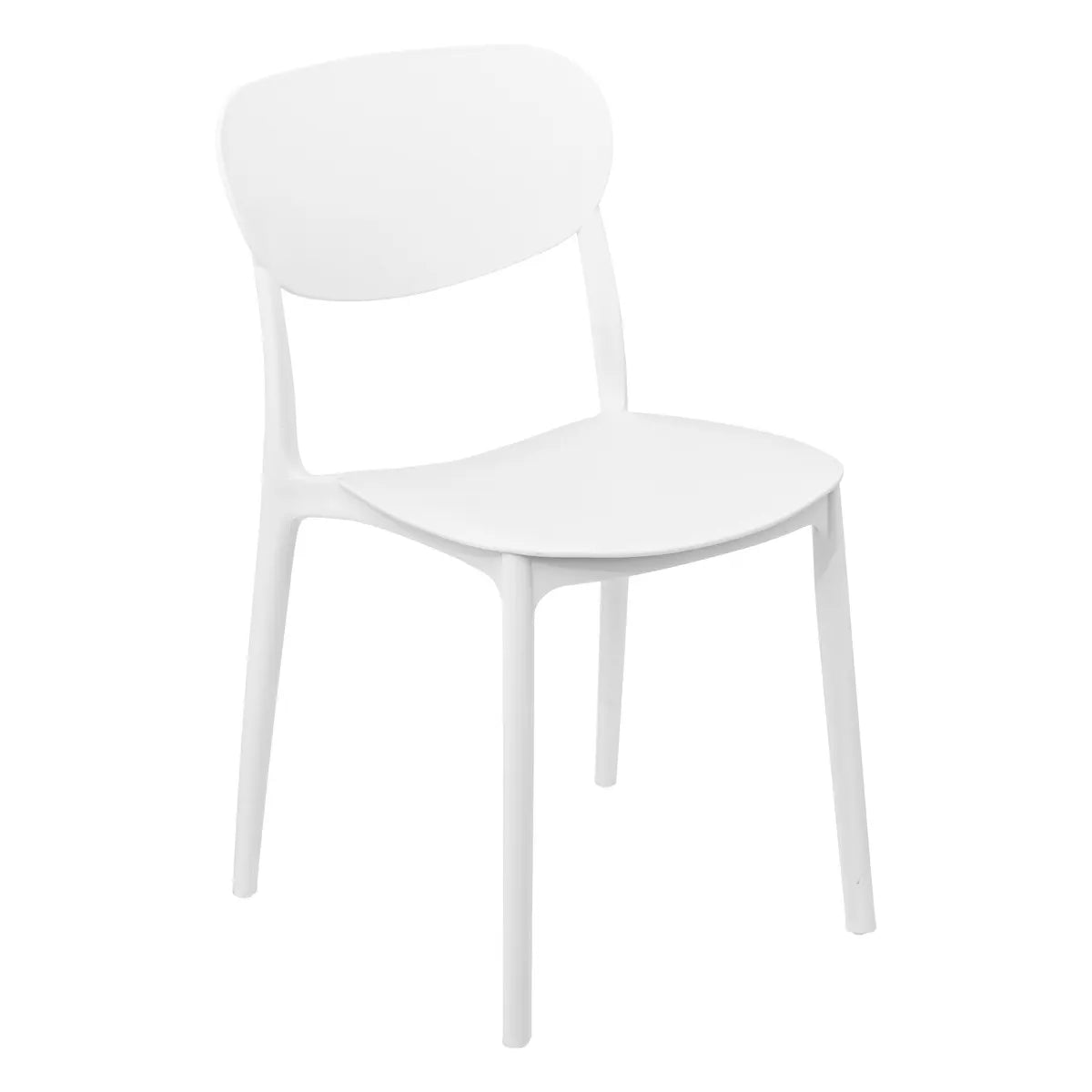 Silla De Comedor (Blanco) Estructura De Plástico