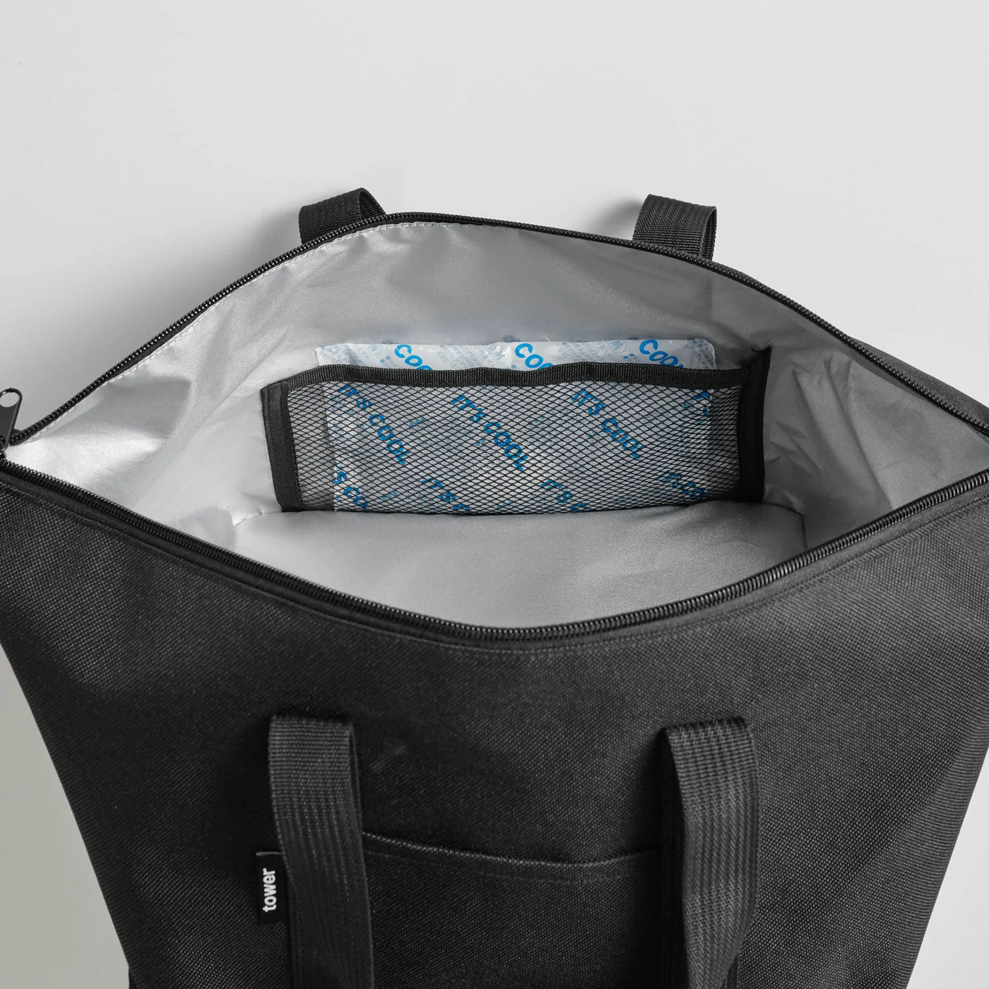Bolso Con Asas (Negro) De Poliéster