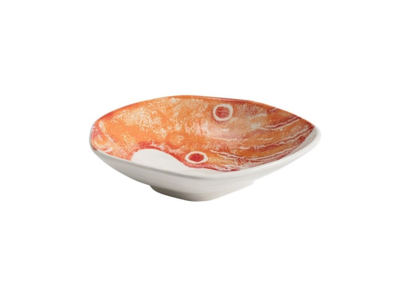 Bowl Redondo (Pulpo Naranja) De Cerámica