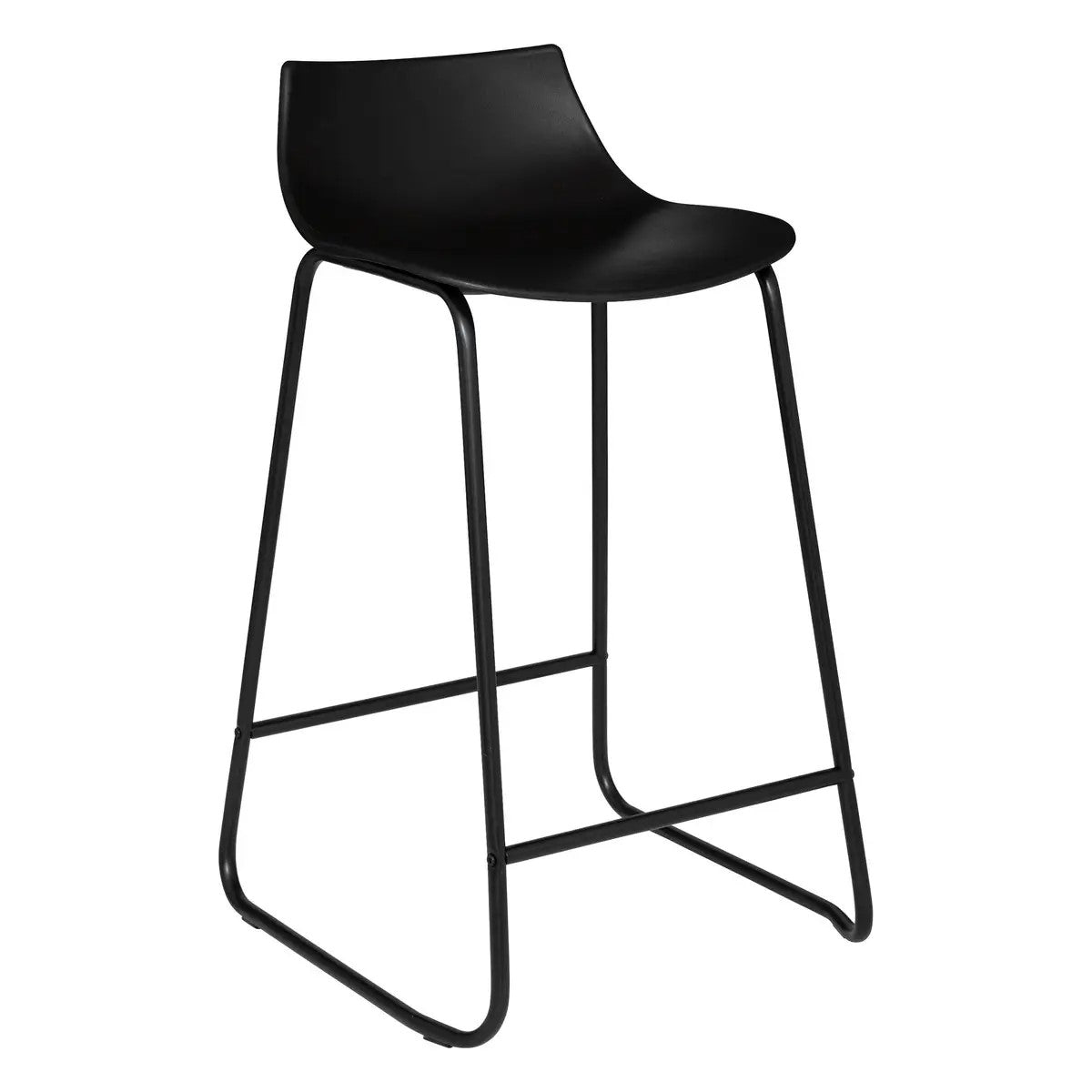 Silla Alta Para Bar (Negro) Con Estructura De Metal