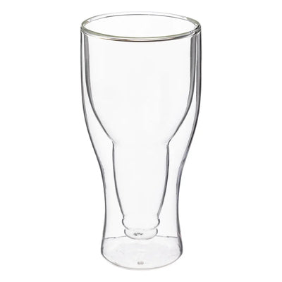 Set X 2 Vasos De Cerveza Transparente 350 Ml De Vidrio