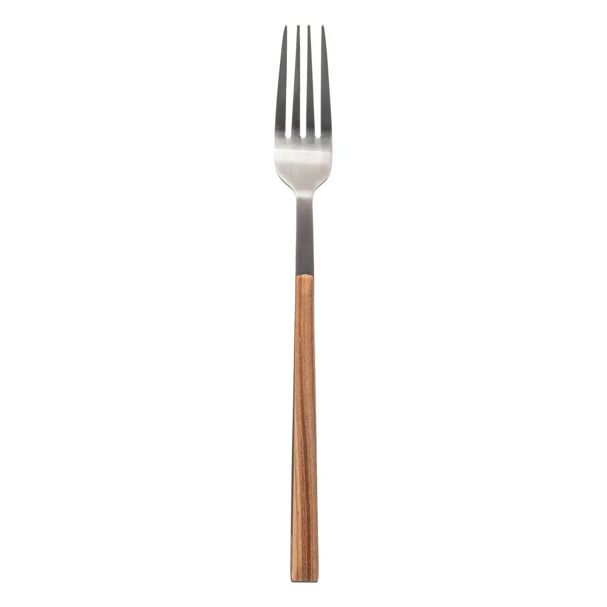 Set De 24 Cubiertos (Cucharas, Tenedor, Cuchillo) Con Mango Natural De Acero