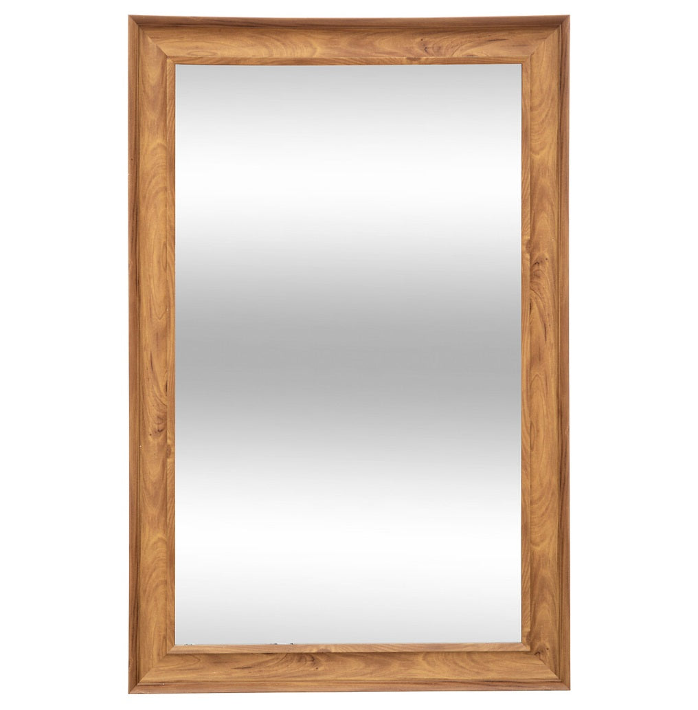 Espejo Rectangular De Pie Con Marco De Madera