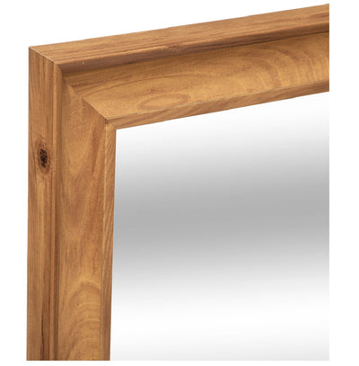 Espejo Rectangular De Pie Con Marco De Madera