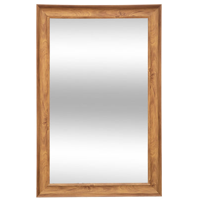 Espejo Rectangular De Pie Con Marco De Madera